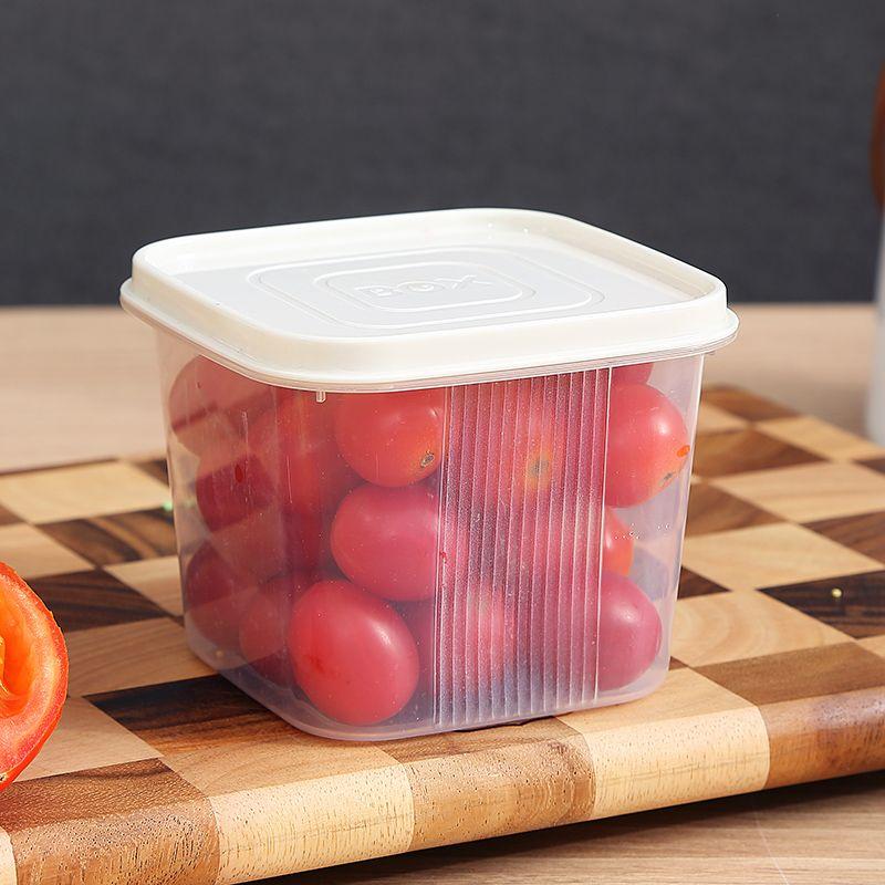 Контейнер для хранения продуктов питания для дома, лука, имбиря, чеснока, дренажные коробки с крышкой, органайзер для холодильника для фруктов, пищевая кухонная коробка