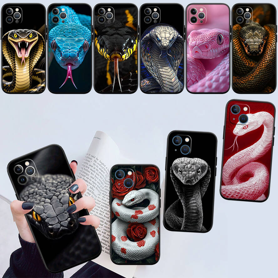 Чехол 'Змея Кобра' для Samsung Note 20 10 S25 Plus Ultra Lite FE M20 M21 M30 M31 M51 A11 A26 A51 A52 A53 A56 A70 A71 A72 A73