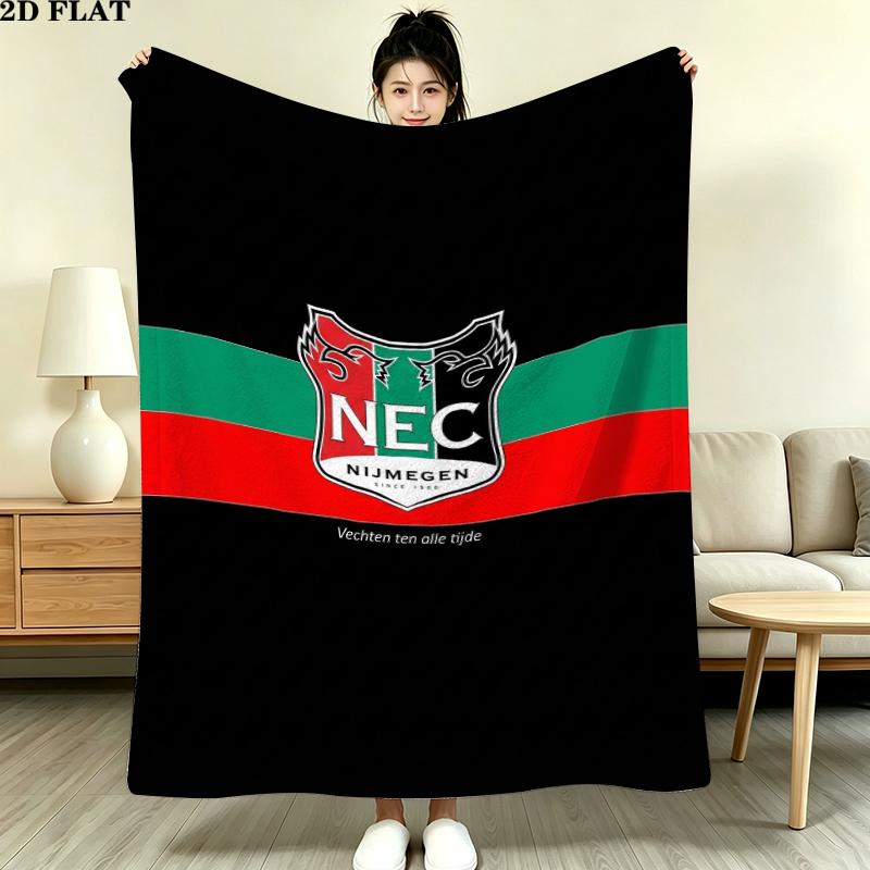 Nec Nijmegen Print Flannel Blanket, High quality Comfortable for All Seasons, Home Decor, Warmth and Comfort, Perfect for Christmas Gifts