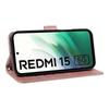 Для Xiaomi Redmi 15 4G (США) (171 мм) Чехол Кошачий узор Тиснение Кожаный Чехол для телефона с ремешком на запястье