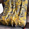 Forest Sky Luxury Scarf Women's Goods New Silk Scarf Long Large Size Travel Shawl Sun Protection