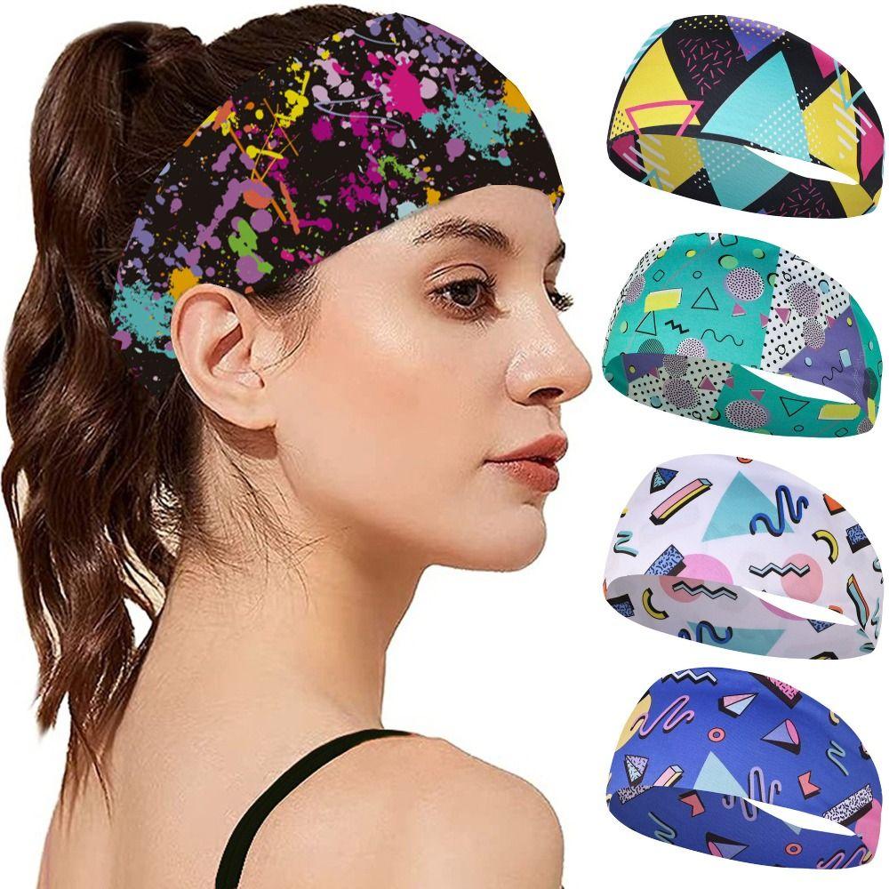 Retro Cycling Yoga Headband Absorbent Yoga Hair Bands New Head Sweat Bands  Men and Women