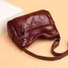 Cross-border женская мягкая кожаная сумка-мессенджер универсальная женская сумка среднего возраста многослойная вместительная сумка через плечо