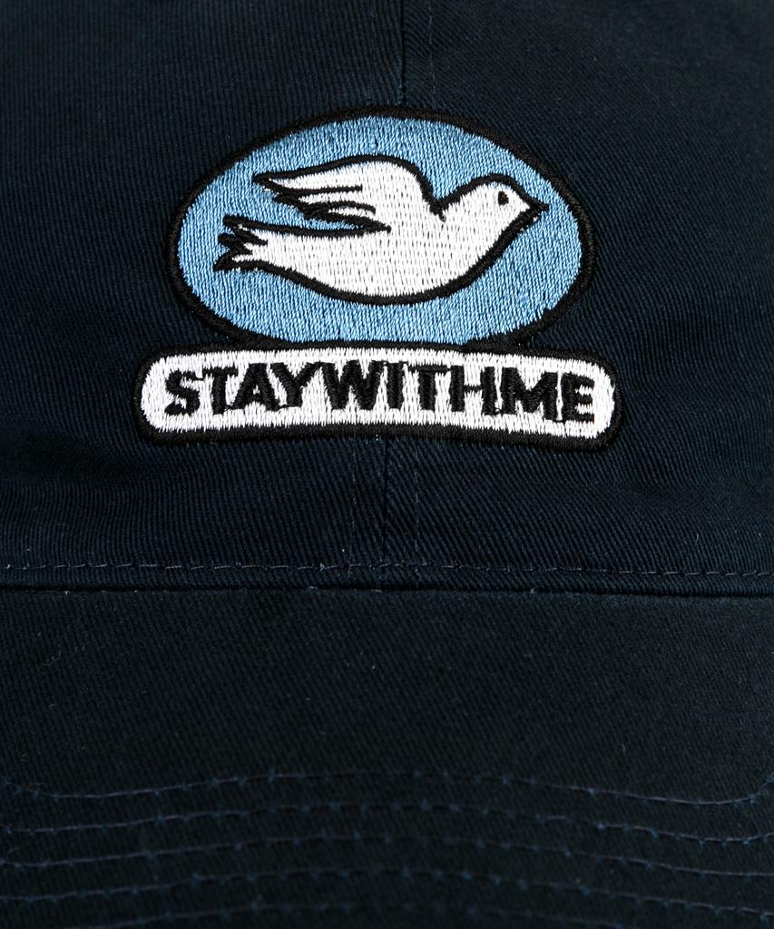 Кепка с козырьком Wig Stay With Me, постиранная - Темно-синяя