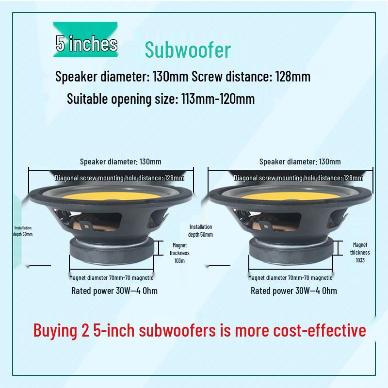 4-12 Inch Heavy Bass Car Subwoofer for Truck & Vehicle Audio