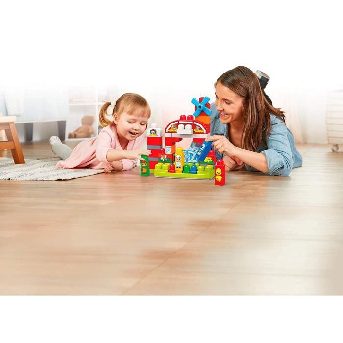 Mega bloks first builders la ferme musicale - 46 blocs - 12 mois et +