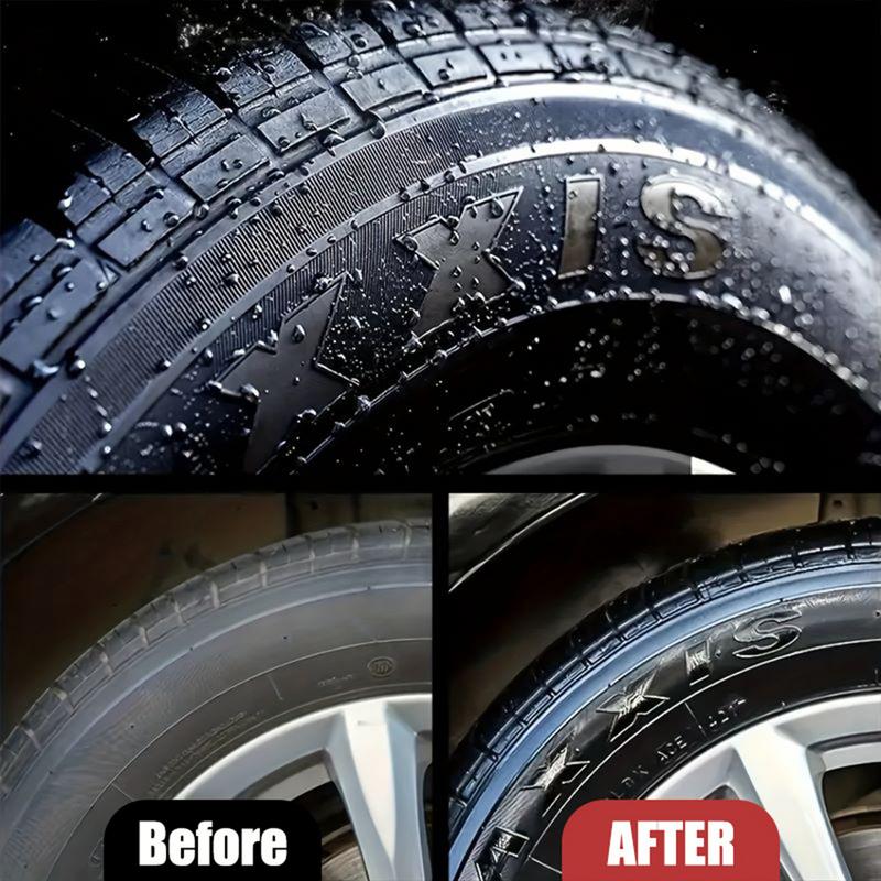 Покрытие для ремонта автомобильных шин 3,38 унций, полировальный воск для отделки шин, водонепроницаемое средство для полировки автомобильных шин для резиновых деталей