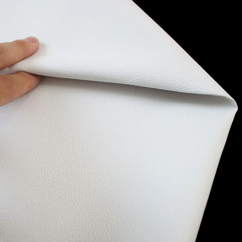 100x140cm Litchi PU Leatherette Faux Synthetic Leather Fabric for Sewing Bow Bag Brooches Sofa Car DIY Handwork Material Sheets