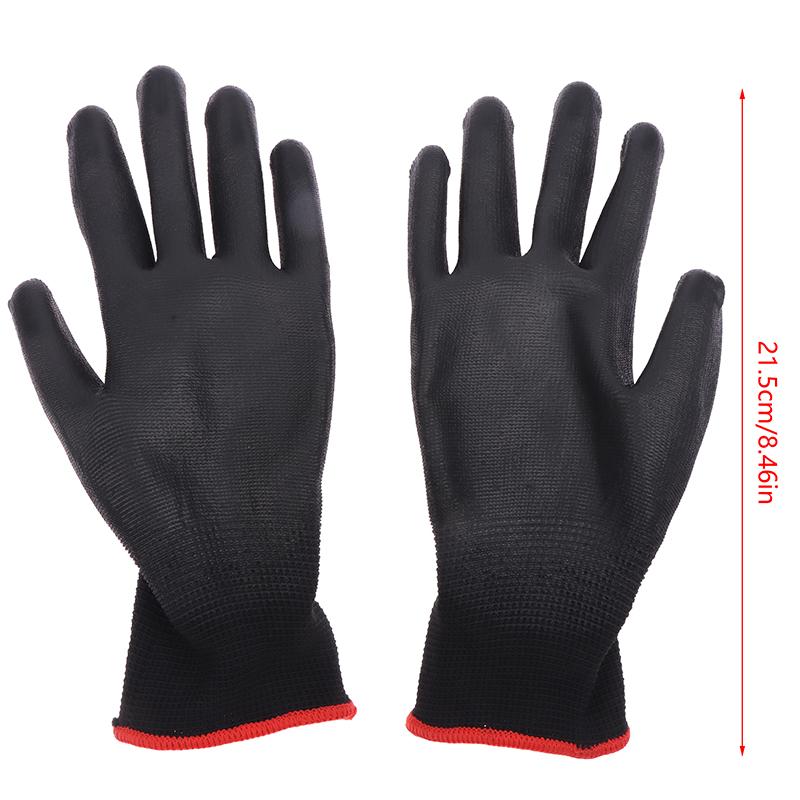 1 пара защитных рабочих антистатических перчаток с полиуретановым покрытием для ладоней, унисекс, дышащие противоскользящие перчатки для ремонта, принадлежности для плотников