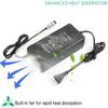 54.6V 2A Electric Scooter Battery Charger For  for Kugoo M4 /C1 Pro Electric Bike Charger For 48V Li-ion Battery Pack Accessories