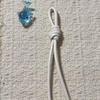 Стильный кожаный брелок для ключей автомобиля DIY с плетеным узлом из ПУ-веревки