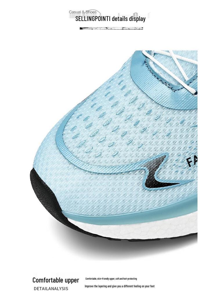 2024 Men's Summer Rotating Button Running Sneakers with Breathable Thick-Soled Popcorn Cushioning