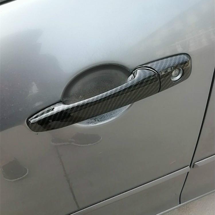 Для Ford Ranger Everest 2006 2007 2008 2009 2010 2011 хромированное углеродное волокно автомобильная дверная ручка крышка отделка наклейка Стайлинг