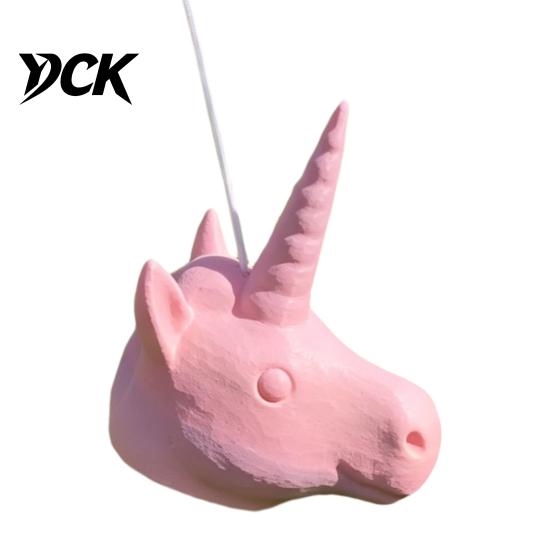 Unicorn Head Garden Decor Squirrel Feeder, Funny Animal Face Hanging Durable Plastic Outdoor Feeder Big Mask Style Wildlife for Backyard Patio Easy to