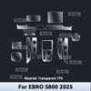 For EBRO S800 2025 Car Center Console Media Dashboard Navigation TPU Anti-scratch Protector Interior Film Sticker