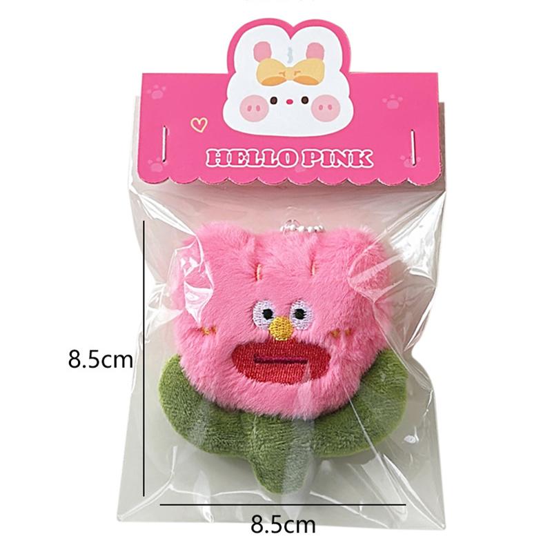 Милый креативный плюшевый уродливый цветок кулон брелок мультяшный автомобиль брелок многоцелевой рюкзак украшения аксессуары подарки