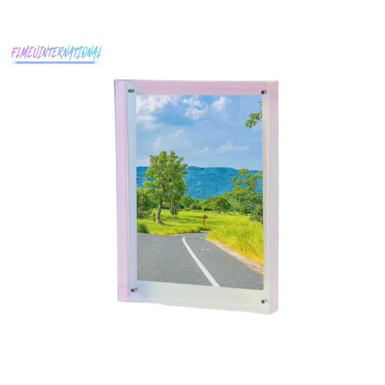 Фоторамка Яркая плавающая акриловая фоторамка-настольная настенная художественная рамка для галереи, украшения домашнего офиса