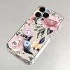 Блестящие цветы для чехла iPhone17promax space phone case Apple 15 прозрачный 14/13 мелкое отверстие 12
