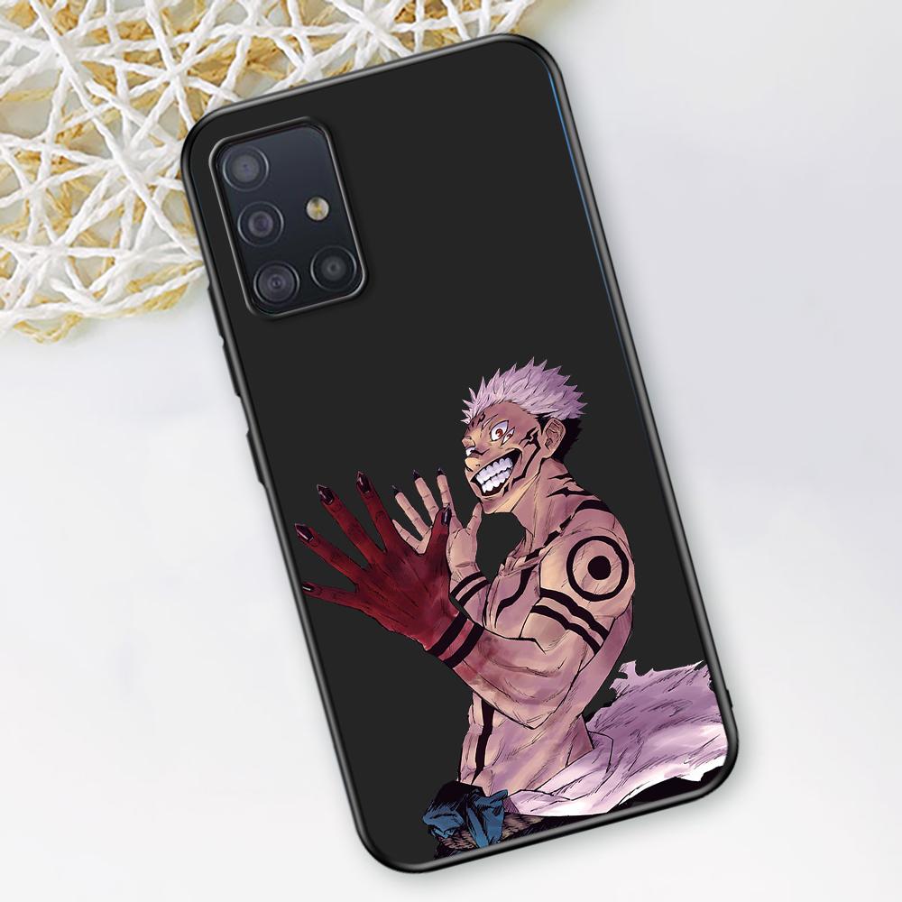 Чехол для телефона с изображением аниме Jujutsu Kaisen для Samsung Galaxy A12 A52 A51 A32 A21s A71 A02s A22 A31 A72 A41 A02 A42 A01 A03, черный чехол из ТПУ