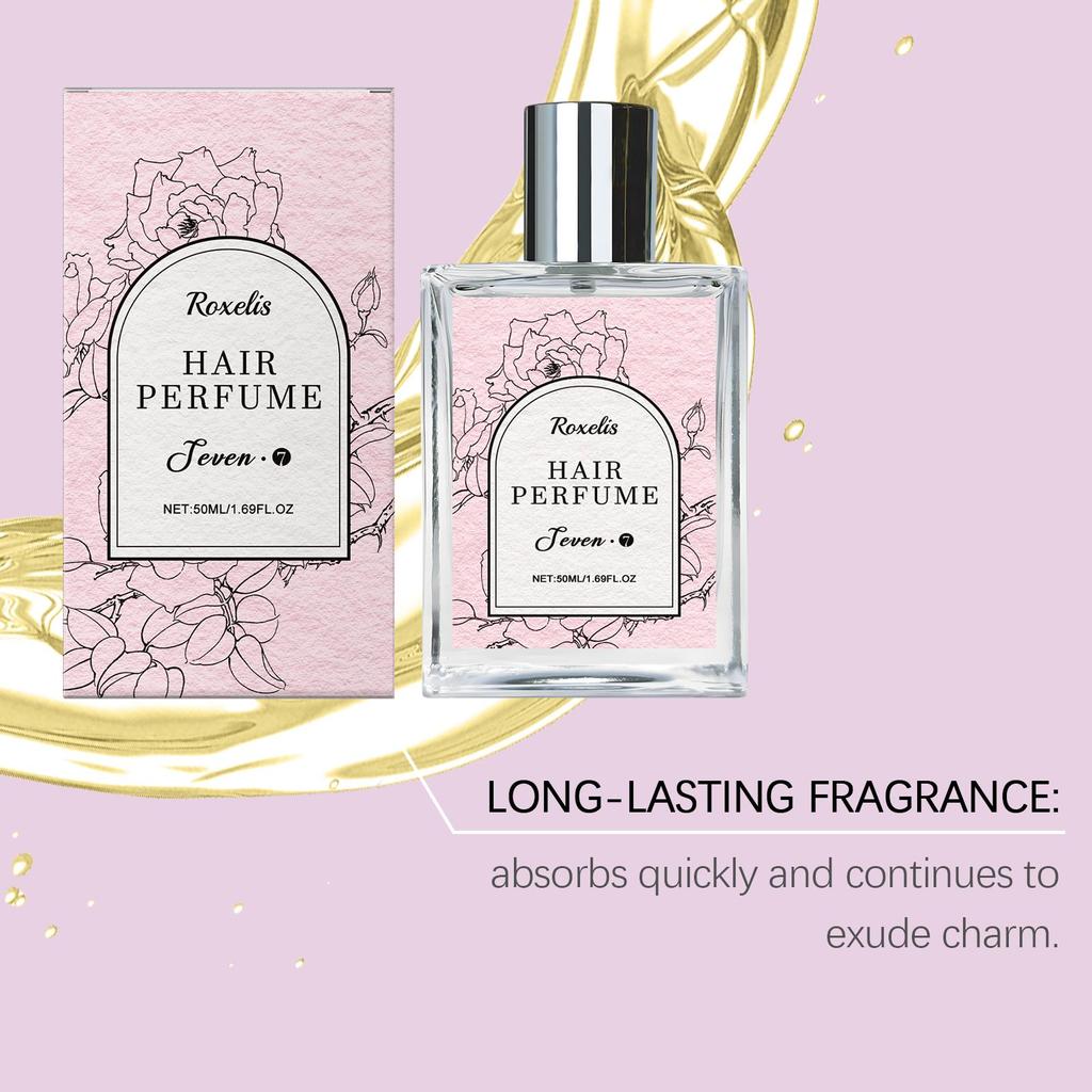 Roxelis Rose Hair Spray Perfume Body Fragrance Long Lasting Eau de Toilette Fresh Moisturizing Charming Retention Fine Mist Perfume
