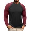 Autumn And Winter New Men'S Long Sleeved Round Neck T-Shirt Men'S Pure Cotton Base Shirt Casual Loose Plus Size Basic Top