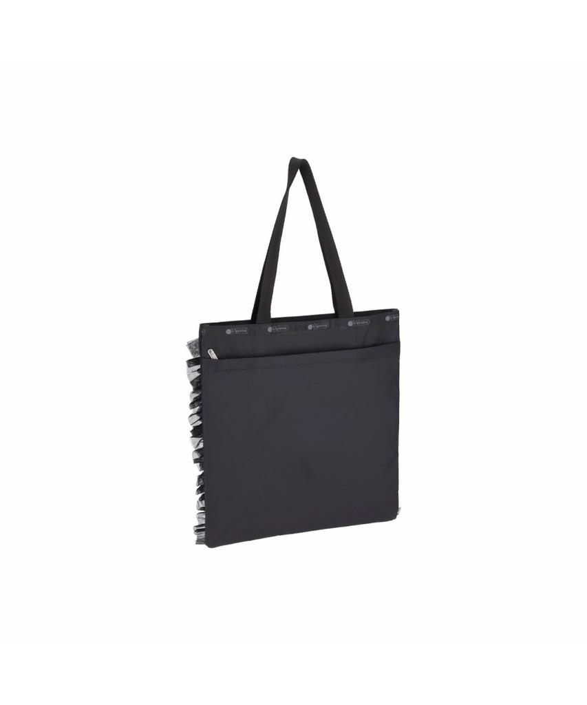 Lesportsac Черная кружевная сумка-тоут большого размера с оборками Изумрудная [1833.Ld63]