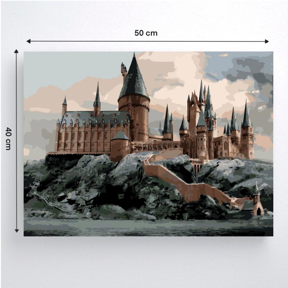 Malowanie Po Numerach Obrazy Do Malowania - Harry Potter Hogwart 50X40 Cm