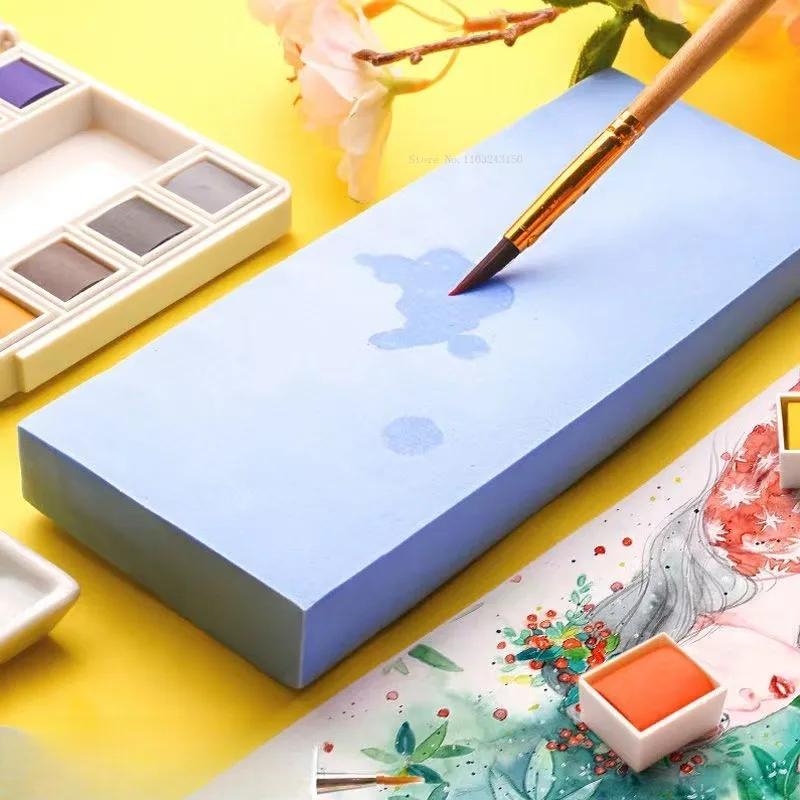 High Density Strong Absorbent Sponge Art Tool Student Painting Wipe Gouache Watercolor Brush Clean Art Special Absorbent Sponge