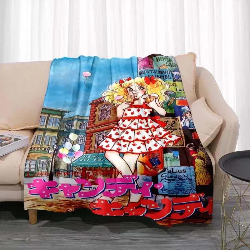 Одеяло Candy Candy Anime Kawaii Japanese Anime Flannel Super Soft Warm Blanket Подходит для дома Four Seasons Bedroom Blanket