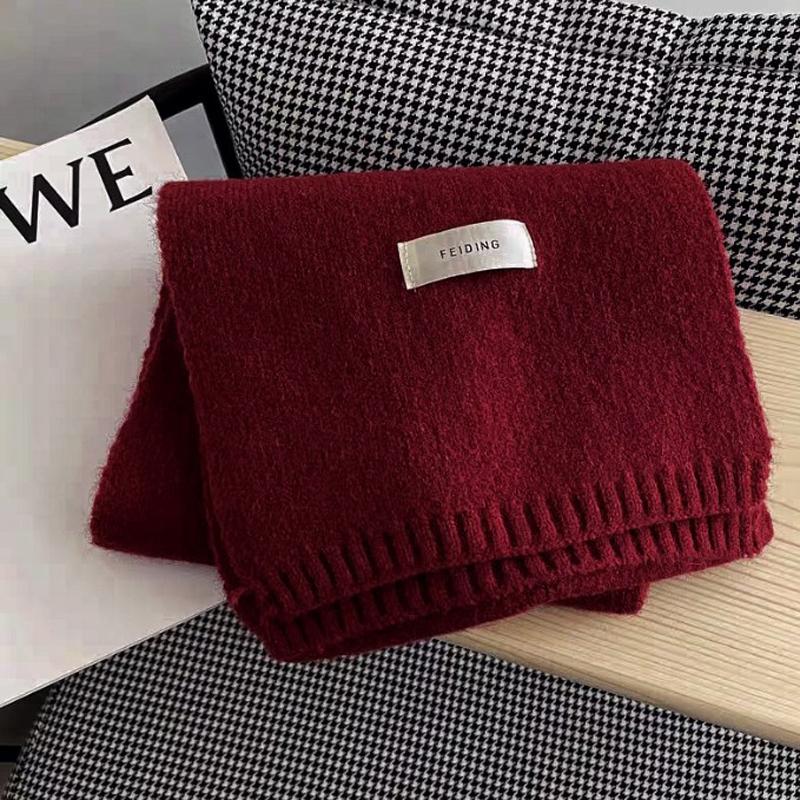 Winter Women Ladies Long Knit Scarf Warm Soft Solid Color Wool Shawl Wrap Woolen