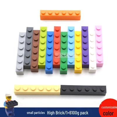 Совместимые с детьми 6-10 лет строительные блоки High-Brick, пластиковые детали 1x6, сборка из мелких деталей