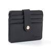 Кошелек для карт из искусственной кожи с обратной стороны (черный) Карманный кошелек-визитница