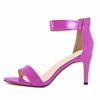 New Women Sandals Pumps 9cm Sexy Open Toe High Heels Buckle Thin Heel Summer Ankle Strap Sandal Party Dress Wedding Shoes
