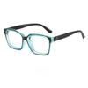 Anti Blue Light Reading Glasses Women Trendy Transparent Large Frame Far Sighted Eyeglasses