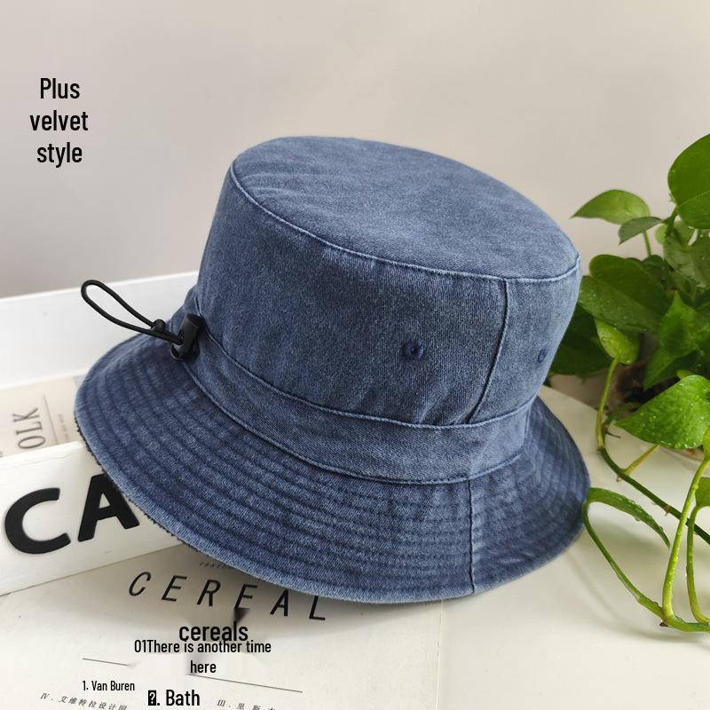 XXL Флисовая Подкладка Потертая Шапка Рыбака для Женщин и Мужчин - Осень/Зима, Очень Большая для Круглых Лиц