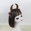 Portable Bull Horn Headband Children's Animal Headpiece Party Theme Headgear Hairpiece Accesories for Various Occasion