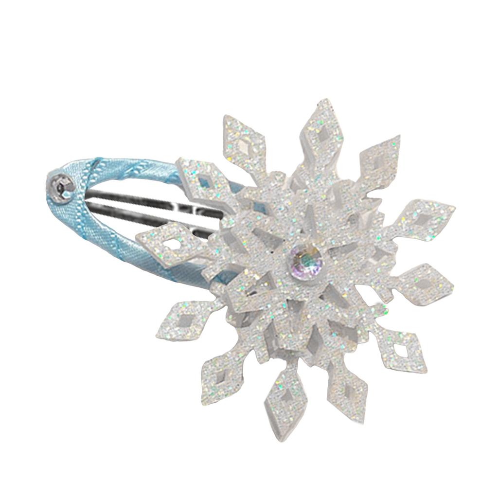 Заколка-снежинка Рождественская заколка Милая рождественская плоская заколка Шпилька Рождественская элегантная заколка для пучков