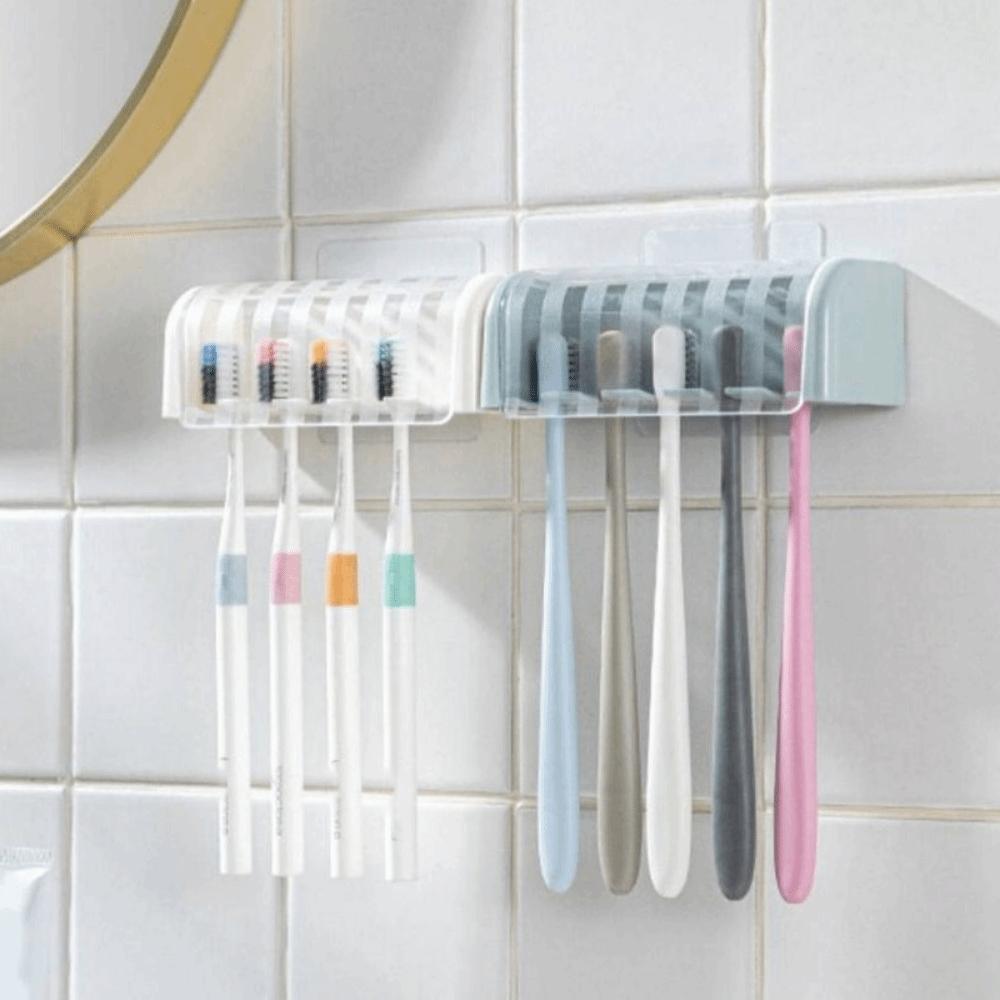 Self-adhesive Toothbrush Storage Rack Wall Mounted Electric Toothbrush Holder  Storage Rack