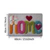 Flower Letter Absorbent Mat Love Heart Door Mat Creative Bathroom Mat  Wet Areas