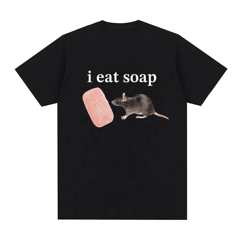 I Eat Soap Rate Fun Meme Tshirt Womens Fashion Retro Oneck Short Sleeve Tshirt Casual Extra Large Tshirt Street Clothing