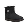 UGG Теплые нескользящие плюшевые повседневные короткие зимние ботинки Bailey Snaps женские черные 1127352-BLK