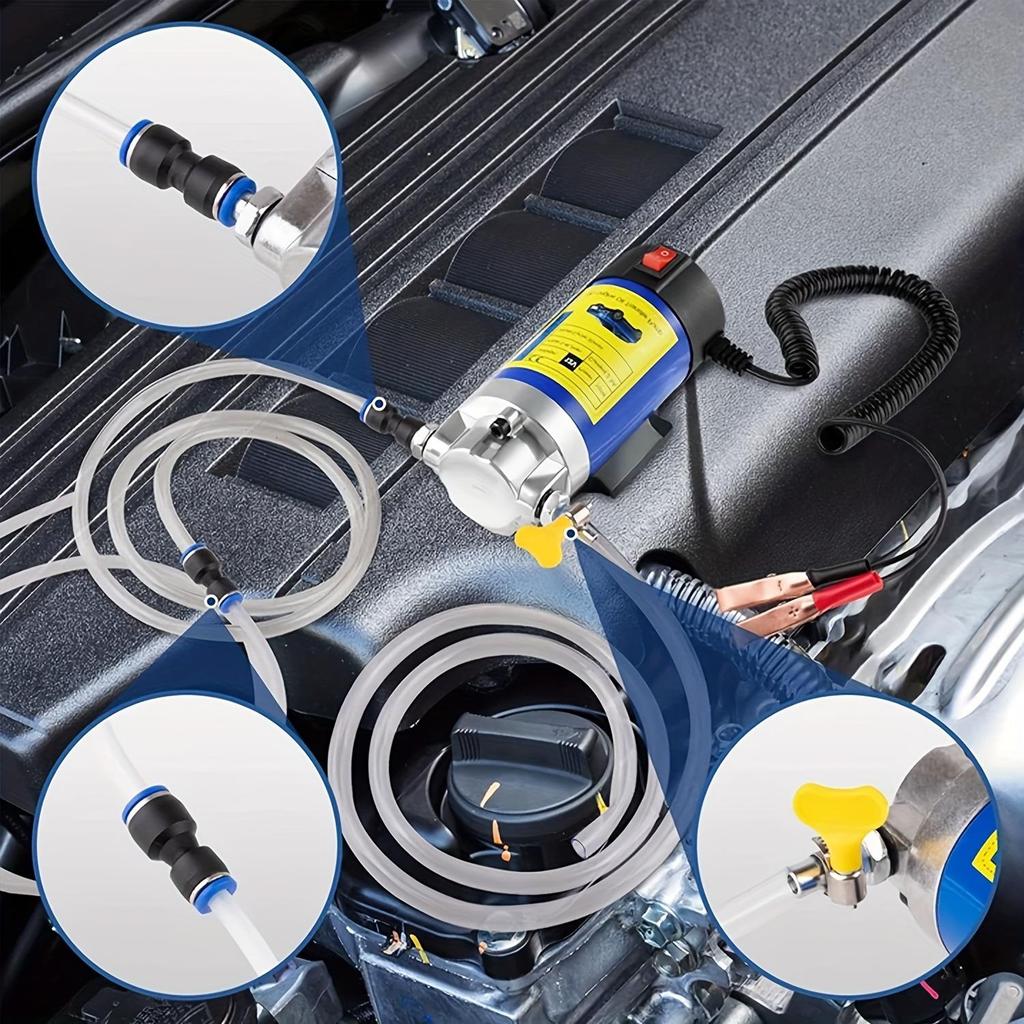 Electric Oil Pump - Portable 24V Car Oil Extractor Transfer Pump Oil/Crude Oil Fluid Suction Pump Fuel Engine Oil Extractor Siphon Tool