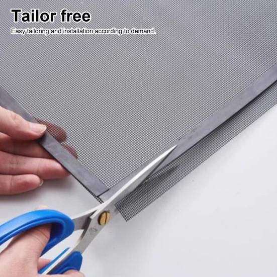 Противомоскитная сетка Магнитная широкая магнитная полоса Сильная адгезия Регулируемая режущая сетка Предотвращает появление насекомых