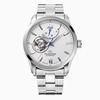 Orient Star RK-AT0004S Men's Automatic Watch, Semi-Skeleton, Mechanical, Made In Japan, with 2-Year Manufacturer's Warranty, Open Heart, White, Silver