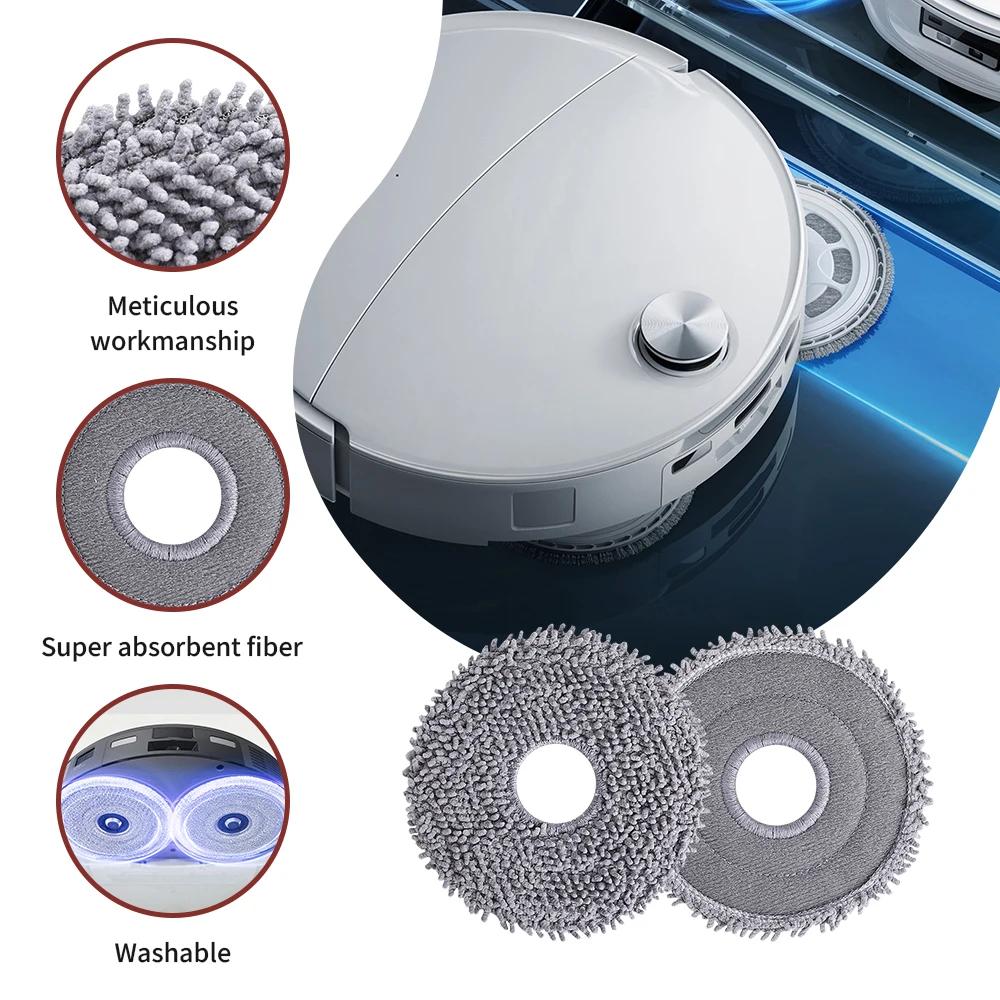 Mop Cloth Pad For Roborock G20s Ultra/Qrevo Curv/Edge/Edge 5V1/Qrevo 5AE/Q Revo/Qrevo MaxV/S/Pro/S5V/Edge S5A/QV 35A/QV 35S/Saros 10 /10R Robot Vacuum