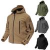 Fall Men's Jacket Coats Outdoor Fleece Casual Top Men's Outdoor Hiking Tactical Hooded Zipper Jacket