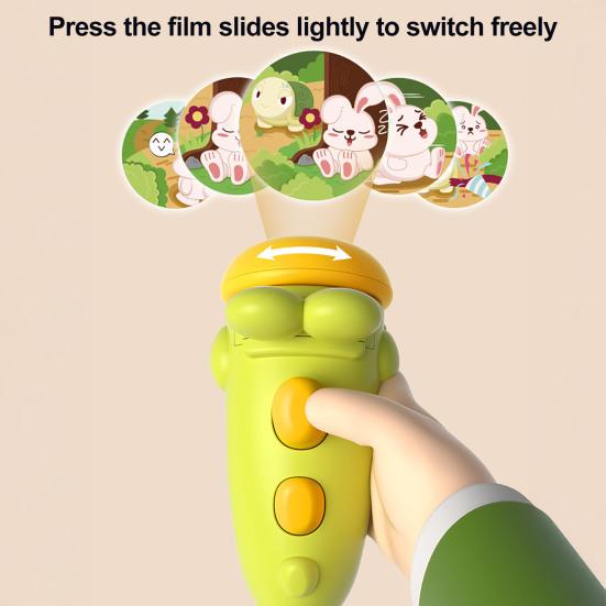 Детский фонарик-проектор игрушка 10 дисков 80 изображений раннее развитие электрический проецируемый фонарь малыши животное сказка здравый смысл обучающая игрушка