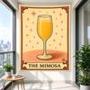 The Mimosa Vintage Cocktail Champagne Glass Poster