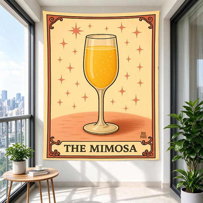 The Mimosa Vintage Cocktail Champagne Glass Poster