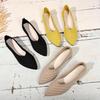 Knitted Plus Size Single Shoes for Comfortable, Breathable and Stylish Flat Women's Shoes In Summer